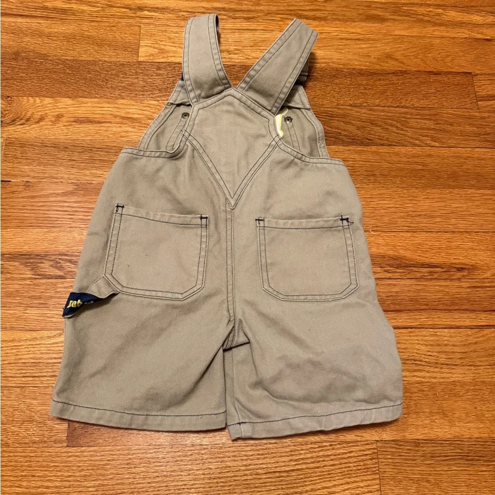 Vintage Boh The Builder Toddler 2T Kids Cartoon Character Overalls Shortalls